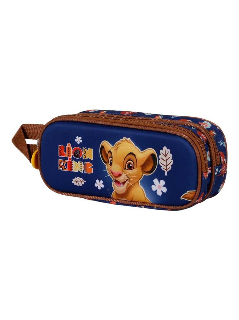 Trousse Double 3D - Disney Roi Lion Little Face - Bleu - Taille Unique Bleu - Kiabi