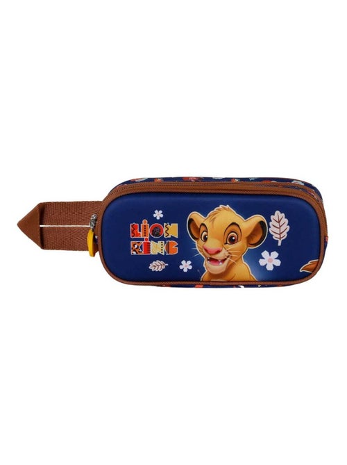 Trousse Double 3D - Disney Roi Lion Little Face - Bleu - Taille Unique - Kiabi