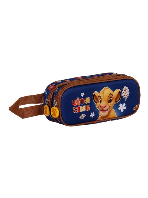 Trousse Double 3D - Disney Roi Lion Little Face - Bleu - Taille Unique - Kiabi