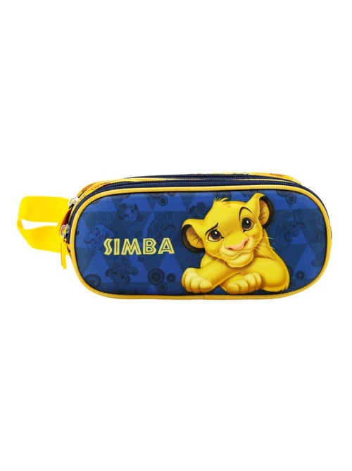 Trousse Double 3D - Disney Roi Lion Simba Rest - Bleu Foncé - Taille Unique - Kiabi