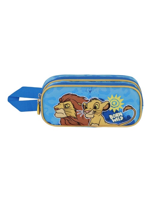Trousse Double 3D - Disney Roi Lion Wild - Bleu - Taille Unique - Kiabi