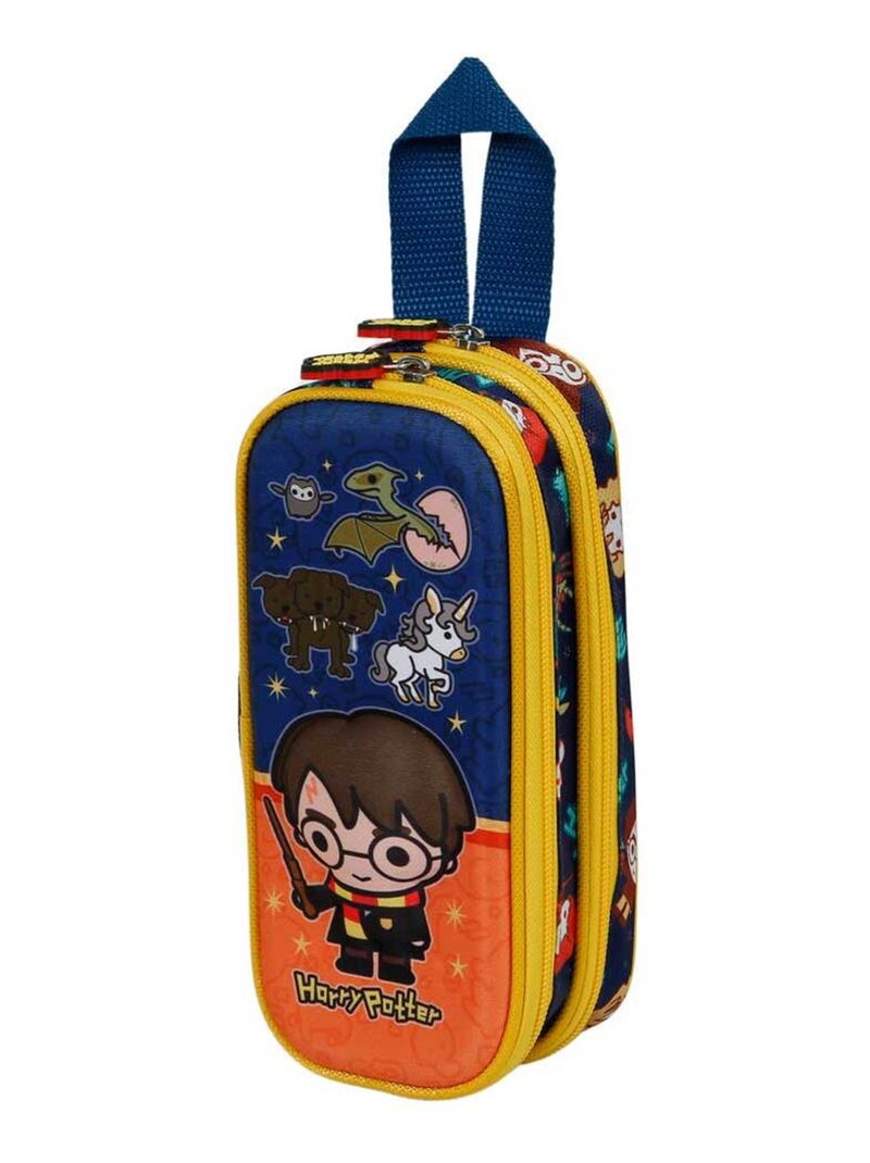 Trousse Double 3D - Harry Potter Crest - Orange - Taille Unique Orange - Kiabi