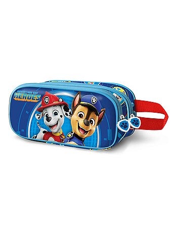 Trousse Double 3D - La Pat' Patrouille Adventure - Bleu - Taille Unique