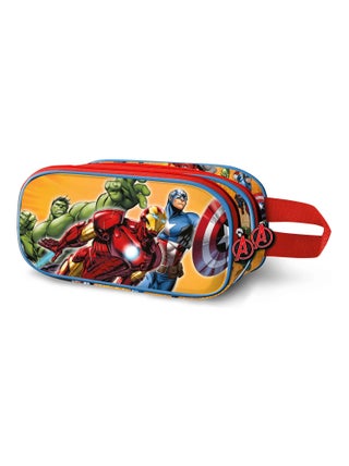 Trousse Double 3D - Marvel Avengers Attack - Rouge - Taille Unique