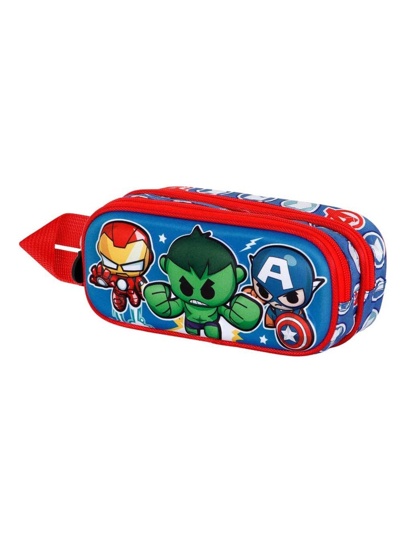 Trousse Double 3D - Marvel Avengers Mini Heroes - Multicolore - Taille Unique Multicolore - Kiabi