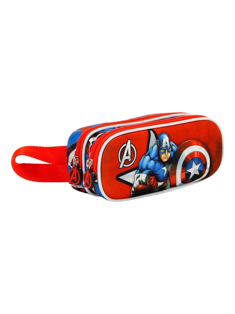 Trousse Double 3D - Marvel Captain America Gravity - Rouge - Taille Unique Rouge - Kiabi