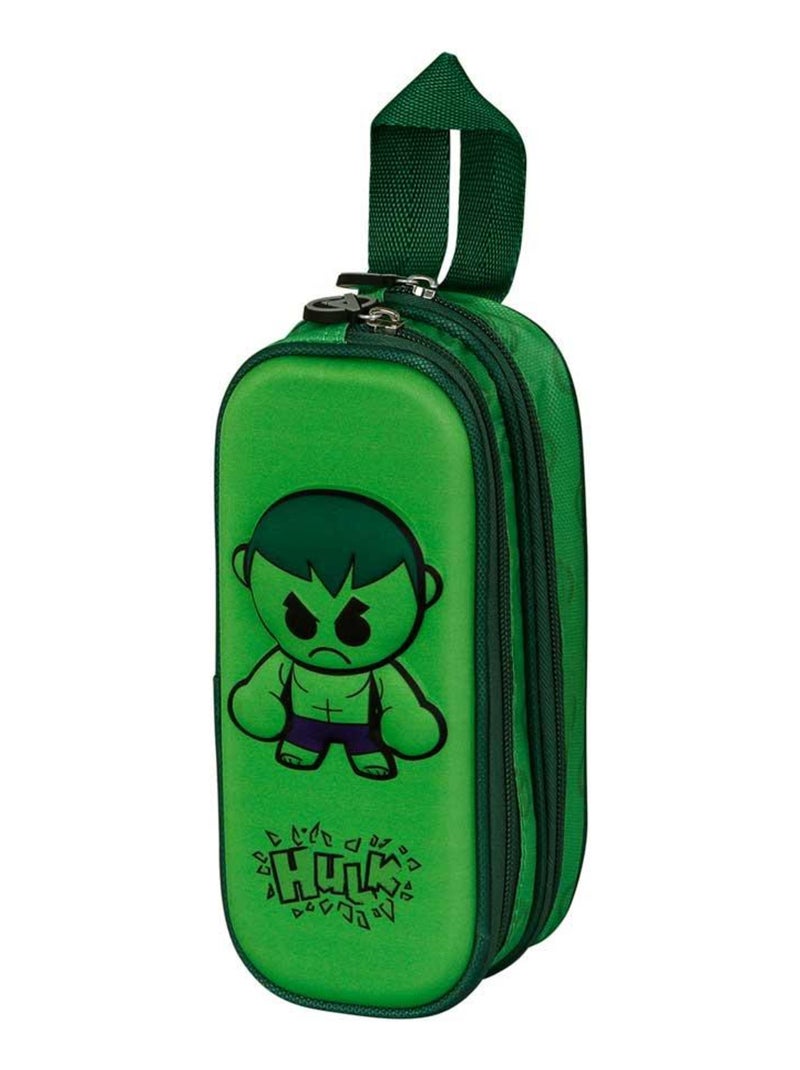 Trousse Double 3D - Marvel Hulk Bobblehead - Vert - Taille Unique Vert - Kiabi