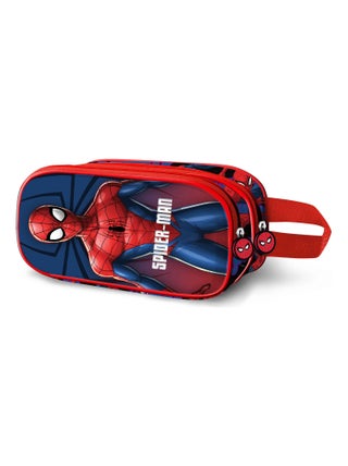 Trousse Double 3D - Marvel Spiderman Solid - Bleu - Taille Unique