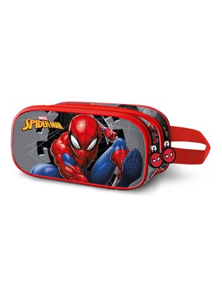 Trousse Double 3D - Marvel Spiderman Symbol - Gris - Taille Unique
