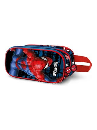 Trousse Double 3D - Marvel Spiderman Wall - Rouge - Taille Unique