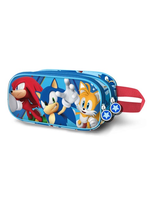 Trousse Double 3D - Sonic Heroes - Bleu - Taille Unique - Kiabi