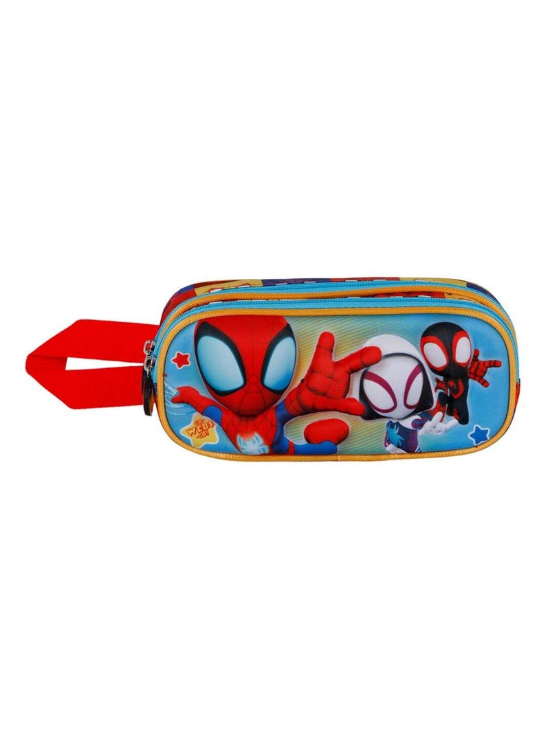 Trousse Double 3D - Spiderman Three - Bleu - Taille Unique Bleu - Kiabi