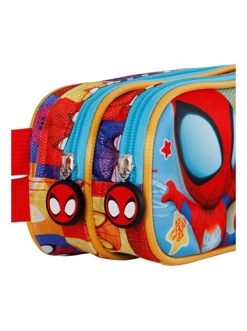 Trousse Double 3D - Spiderman Three - Bleu - Taille Unique Bleu - Kiabi