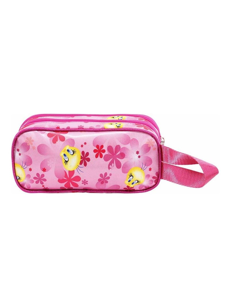 Trousse Double 3D - Tweety / Titi Pink Flowers Rose - Kiabi