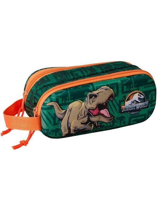 Trousse double 3D Jurassic World à sangle, 2 compartiments zip - Kiabi Trousse double 3D Jurassic World à sangle, 2 compartiments zip - Kiabi