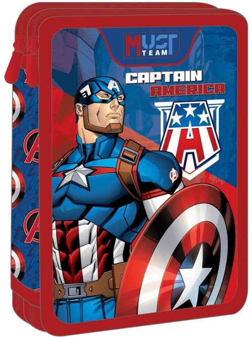 Trousse double 'Avengers' Captain America 2 compartiments - Kiabi Trousse double 'Avengers' Captain America 2 compartiments - Kiabi
