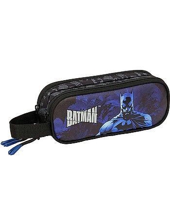 Trousse double Batman avec 2 compartiments et poignée 21x6x8 cm