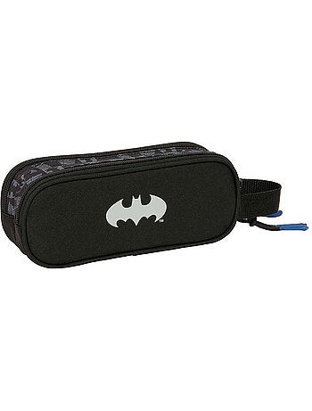Trousse double Batman avec 2 compartiments et poignée 21x6x8 cm