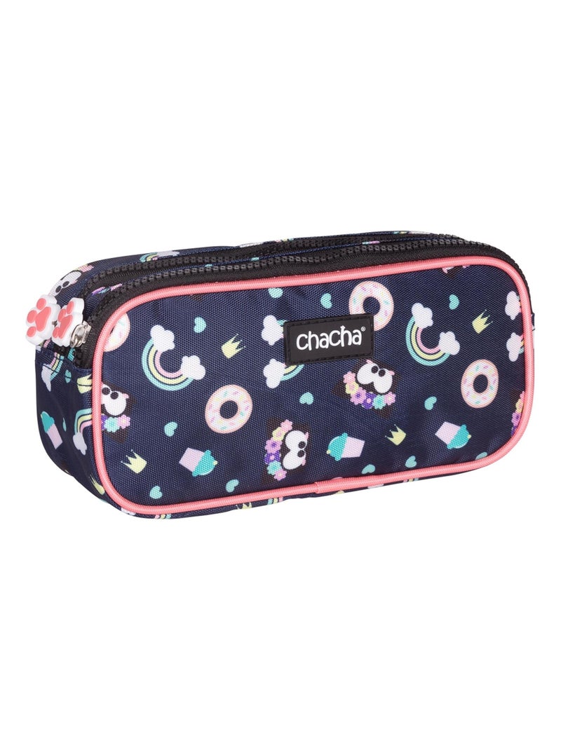 Trousse double CHACHA Kinky Bleu Gris foncé - Kiabi