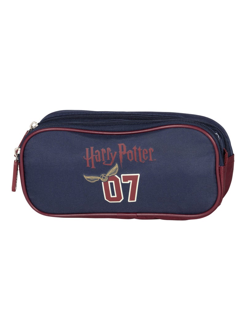 Trousse double compart. HARRY POTTER QUIDDITCH 07 Marine/Multicolore - Kiabi