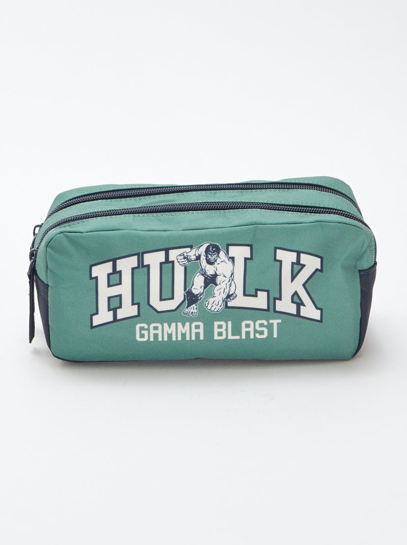 Trousse double compartiment 'Hulk' Vert - Kiabi