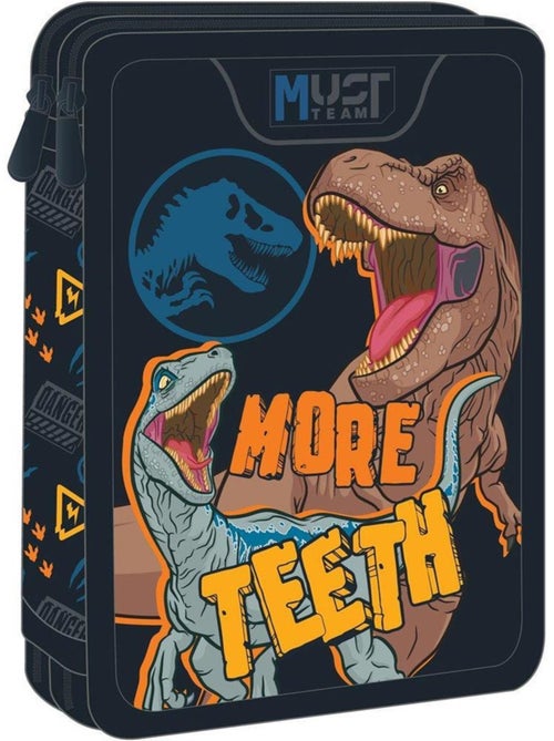 Trousse double compartiment imprimée 'Jurassic World' - 21 cm - Jurassic World - Kiabi Trousse double compartiment imprimée 'Jurassic World' - 21 cm - Jurassic World - Kiabi