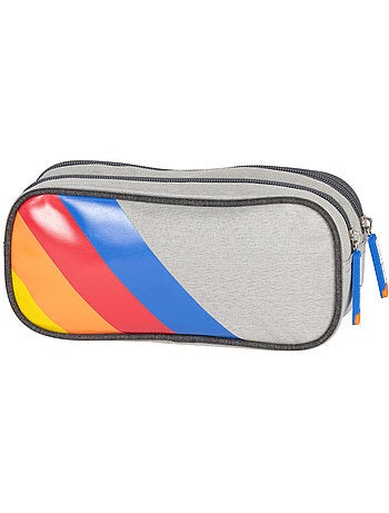 Trousse double compartiment Kid'Abord 'FRENCH DISORDER' Colorama – 22 cm