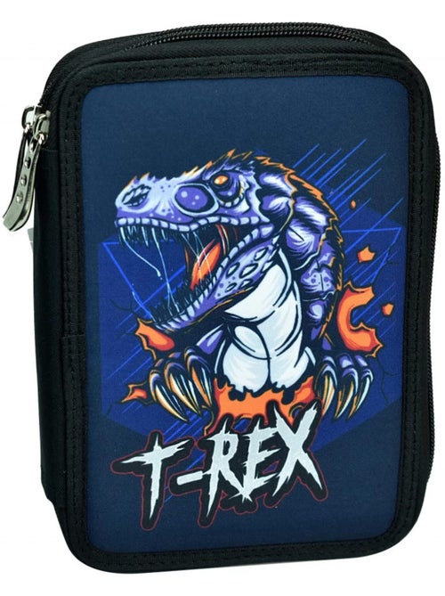 Trousse double compartiment remplie T-Rex BMU - Kiabi Trousse double compartiment remplie T-Rex BMU - Kiabi
