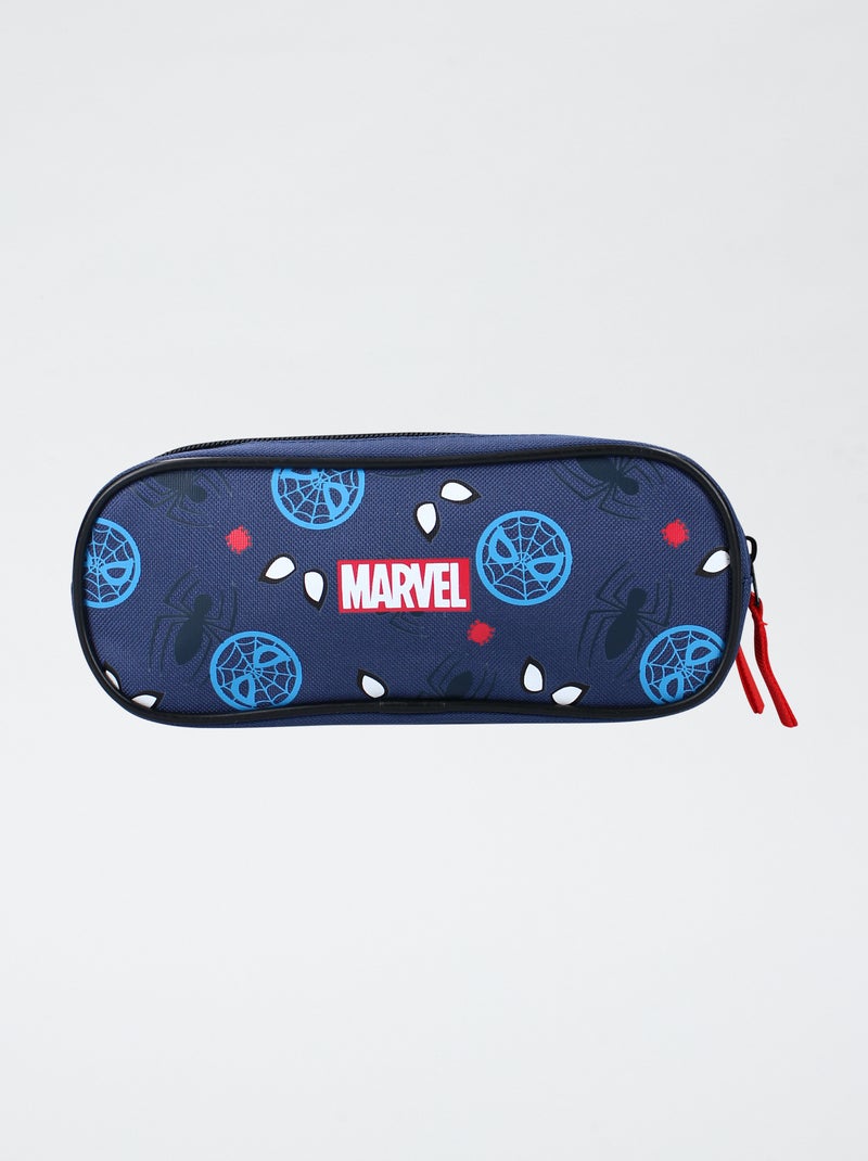 Trousse double compartiment 'Spider-man' Bleu - Kiabi