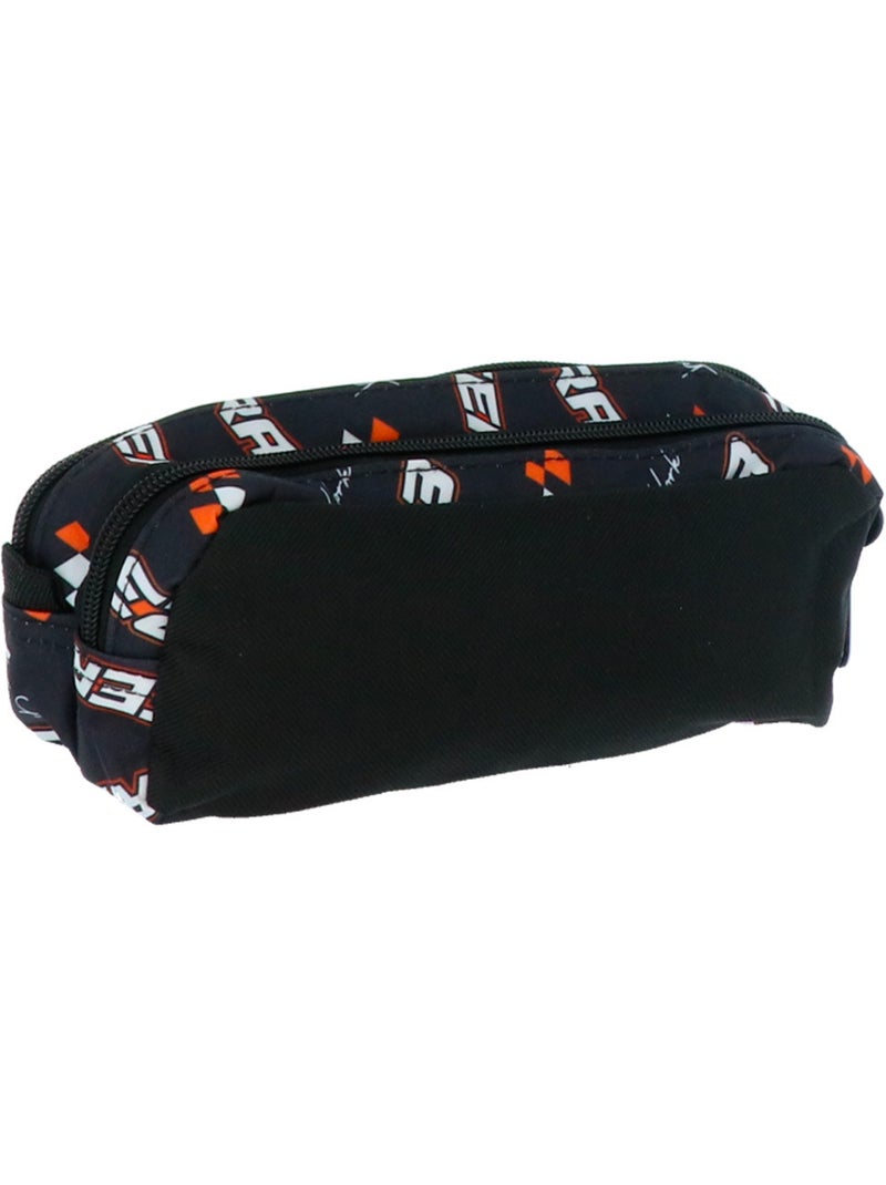 Trousse double compartiment textile imprimée voiture de course CMP Bleu marine - Kiabi