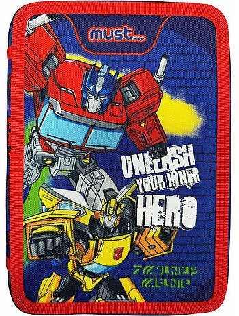 Trousse double-étage textile avec accessoires Transformers