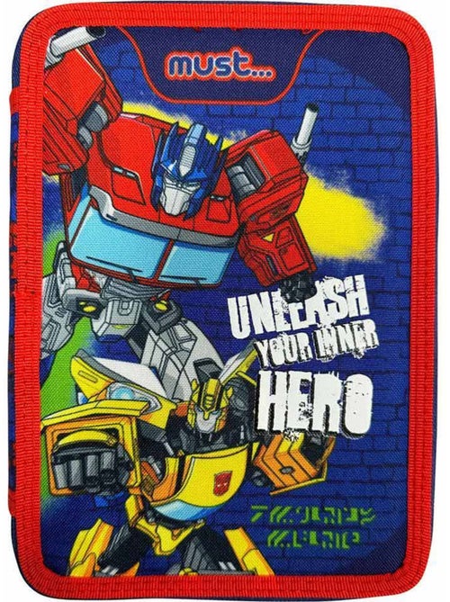 Trousse double-étage textile avec accessoires Transformers - Kiabi Trousse double-étage textile avec accessoires Transformers - Kiabi