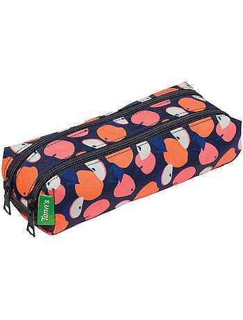 Trousse double 'Sofia' 2 compartiments zippés 21,5 cm polyester recyclé Tann's
