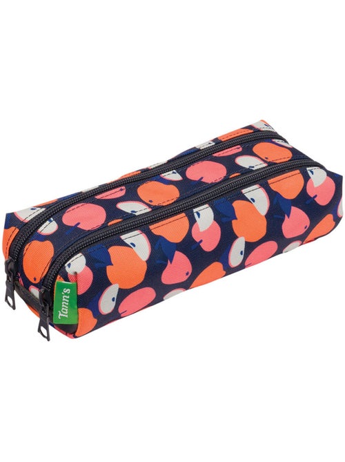 Trousse double 'Sofia' 2 compartiments zippés 21,5 cm polyester recyclé Tann's - Kiabi Trousse double 'Sofia' 2 compartiments zippés 21,5 cm polyester recyclé Tann's - Kiabi