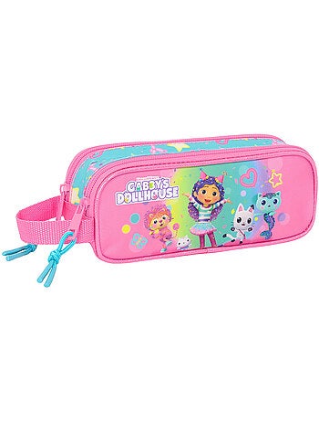 Trousse double tissu synthétique recyclé Gabby et la maison magique