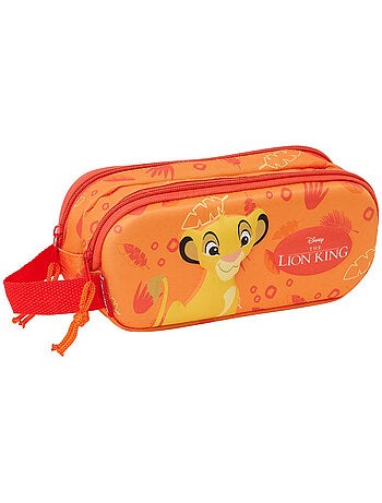 Trousse double zippée 3D 'Le Roi Lion' Simba – 21 x 8 x 6 cm Disney
