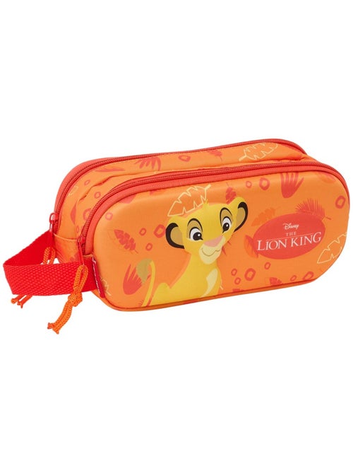 Trousse double zippée 3D 'Le Roi Lion' Simba – 21 x 8 x 6 cm Disney - Kiabi