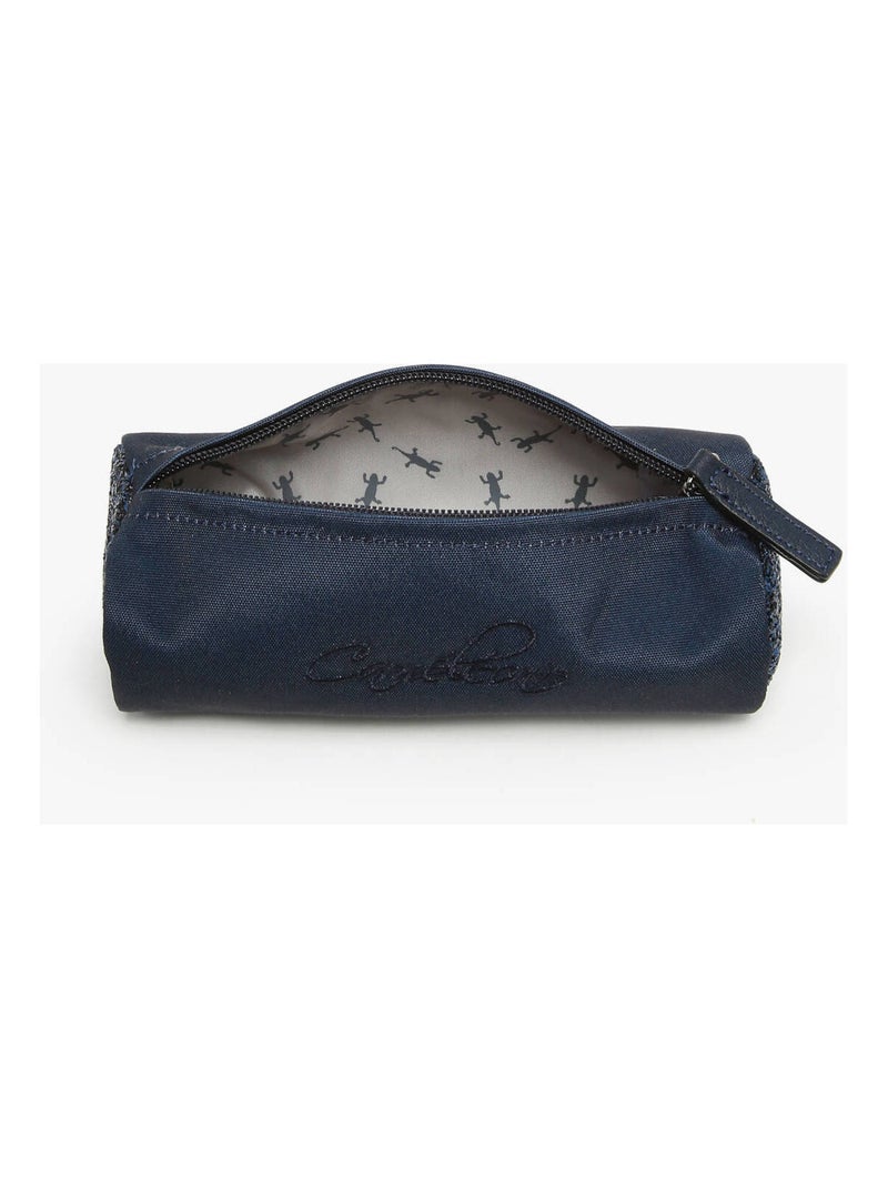 Trousse école 20cm avec 1 compartiment Caméléon Vintage Fantasy Bleu foncé - Kiabi
