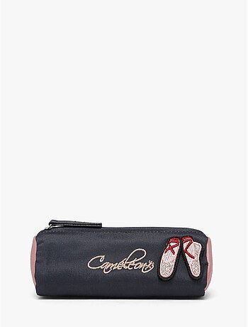 Trousse école 20cm avec 1 compartiment caméléon vintage fantasy