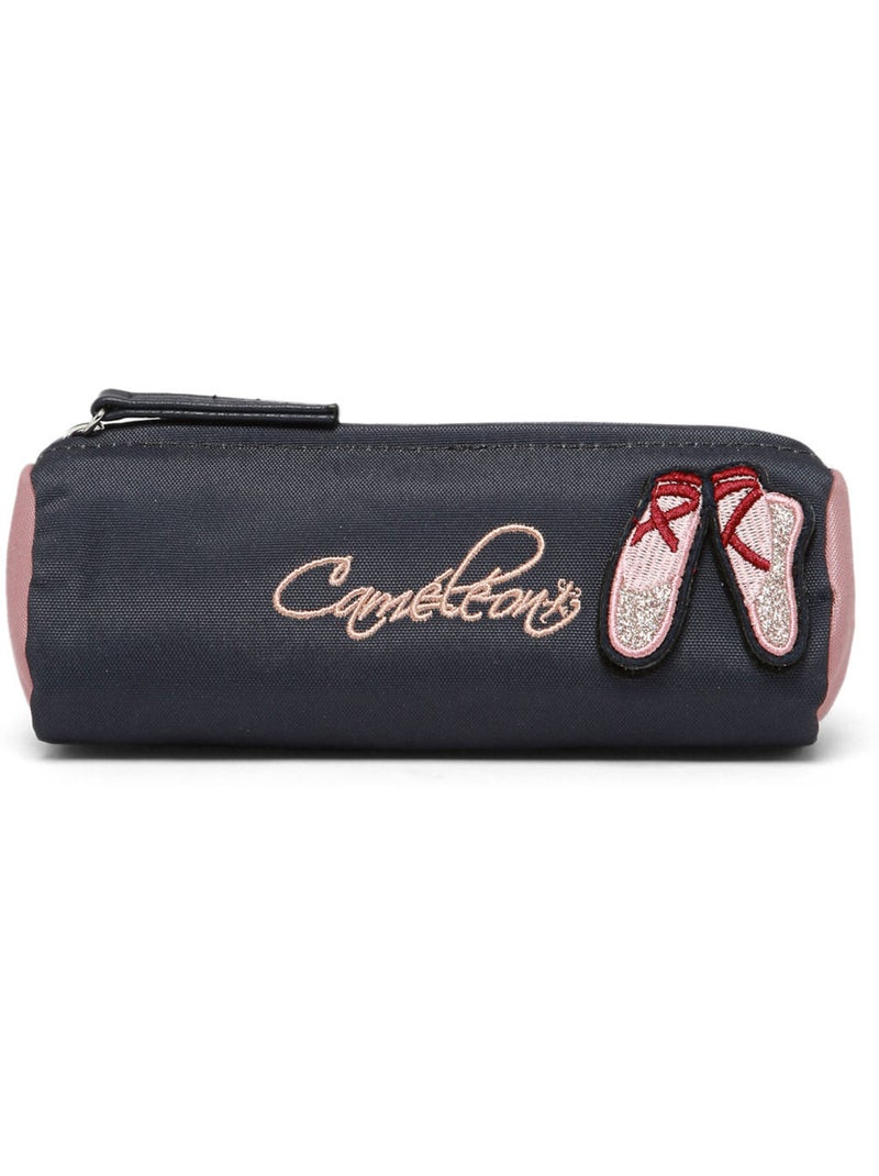 Trousse école 20cm avec 1 compartiment caméléon vintage fantasy Bleu Rose Bleu - Kiabi