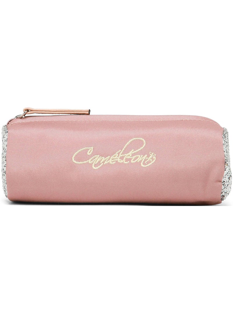 Trousse école 20cm avec 1 compartiment caméléon vintage fantasy Gris Rose - Kiabi