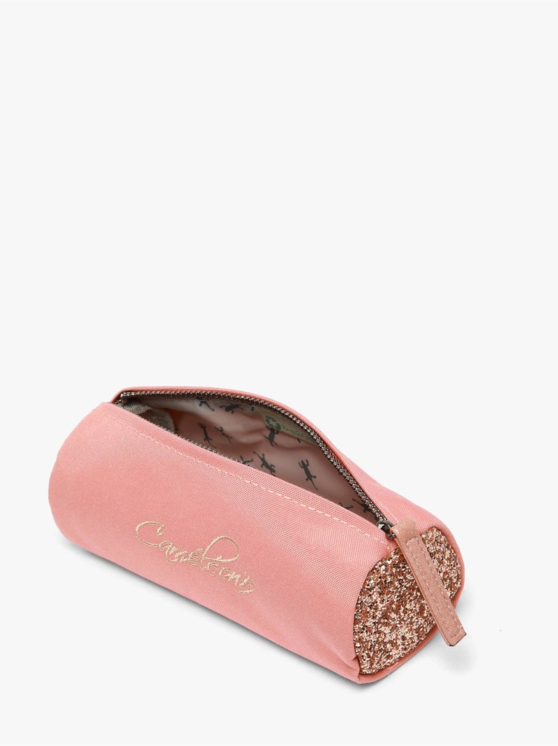 Trousse école 20cm avec 1 compartiment Caméléon Vintage Fantasy Rose bonbon - Kiabi
