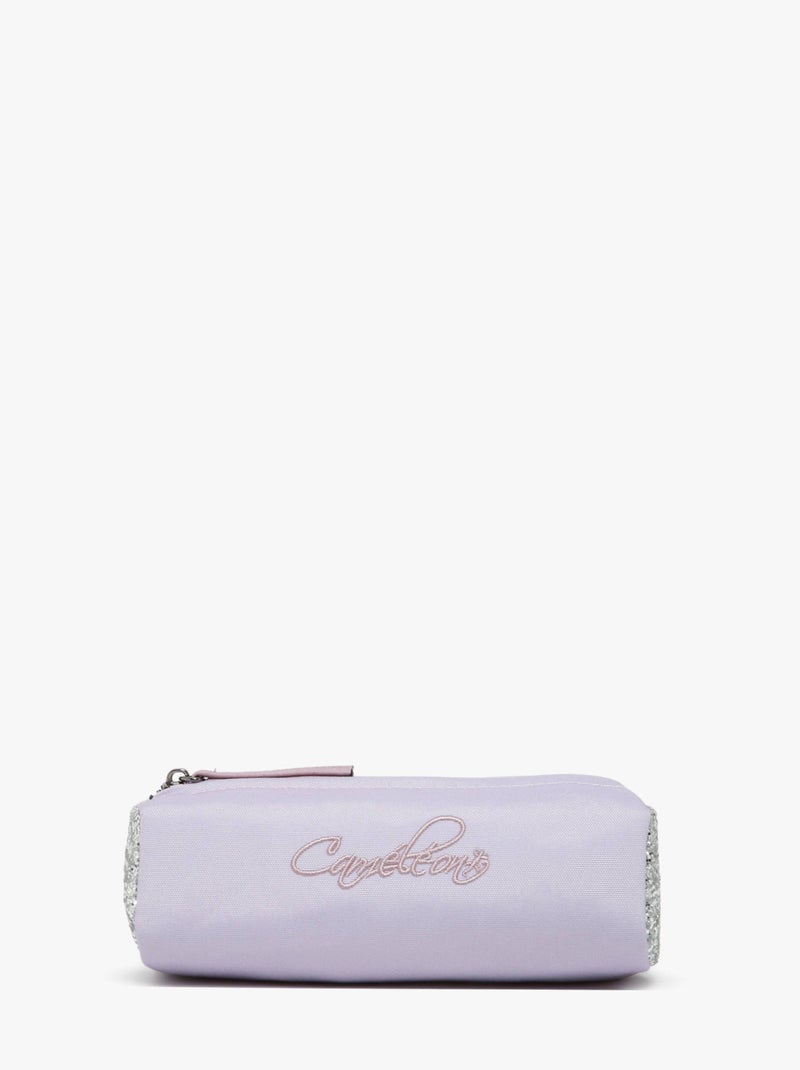 Trousse école 20cm avec 1 compartiment Caméléon Vintage Fantasy Violet clair - Kiabi