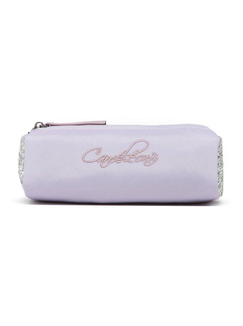 Trousse école 20cm avec 1 compartiment Caméléon Vintage Fantasy Violet clair - Kiabi