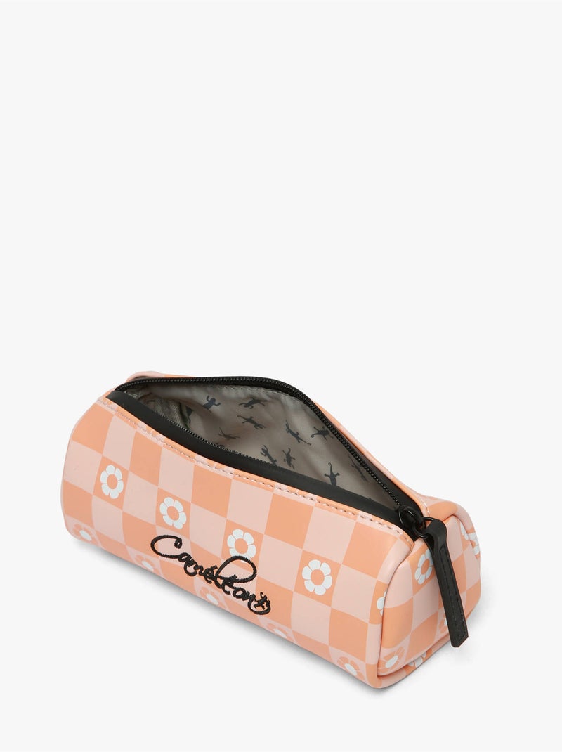 Trousse école 20cm avec 1 compartiment caméléon vintage northn Abricot - Kiabi