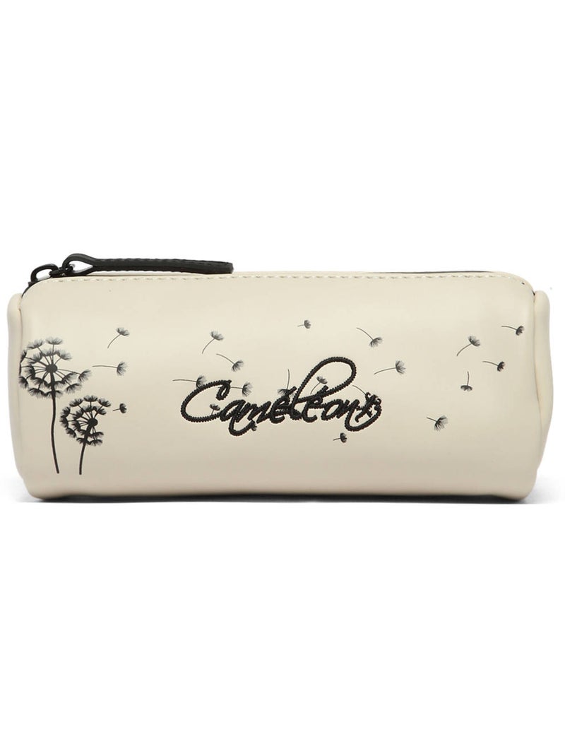 Trousse école 20cm avec 1 compartiment caméléon vintage northn Beige/Blanc - Kiabi