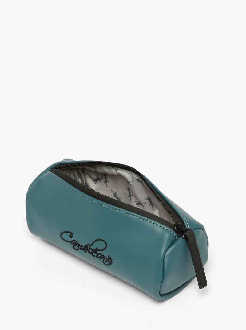 Trousse école 20cm avec 1 compartiment Caméléon Vintage Northn Bleu Noir - Kiabi