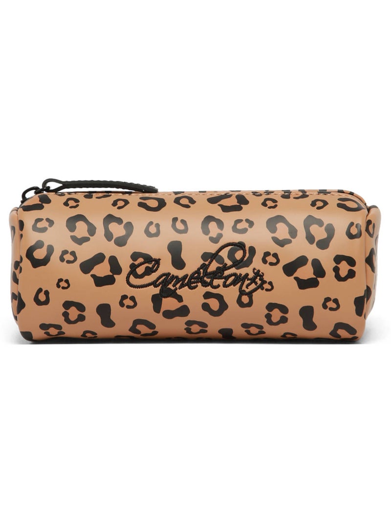 Trousse école 20cm avec 1 compartiment Caméléon Vintage Northn Marron tabac - Kiabi