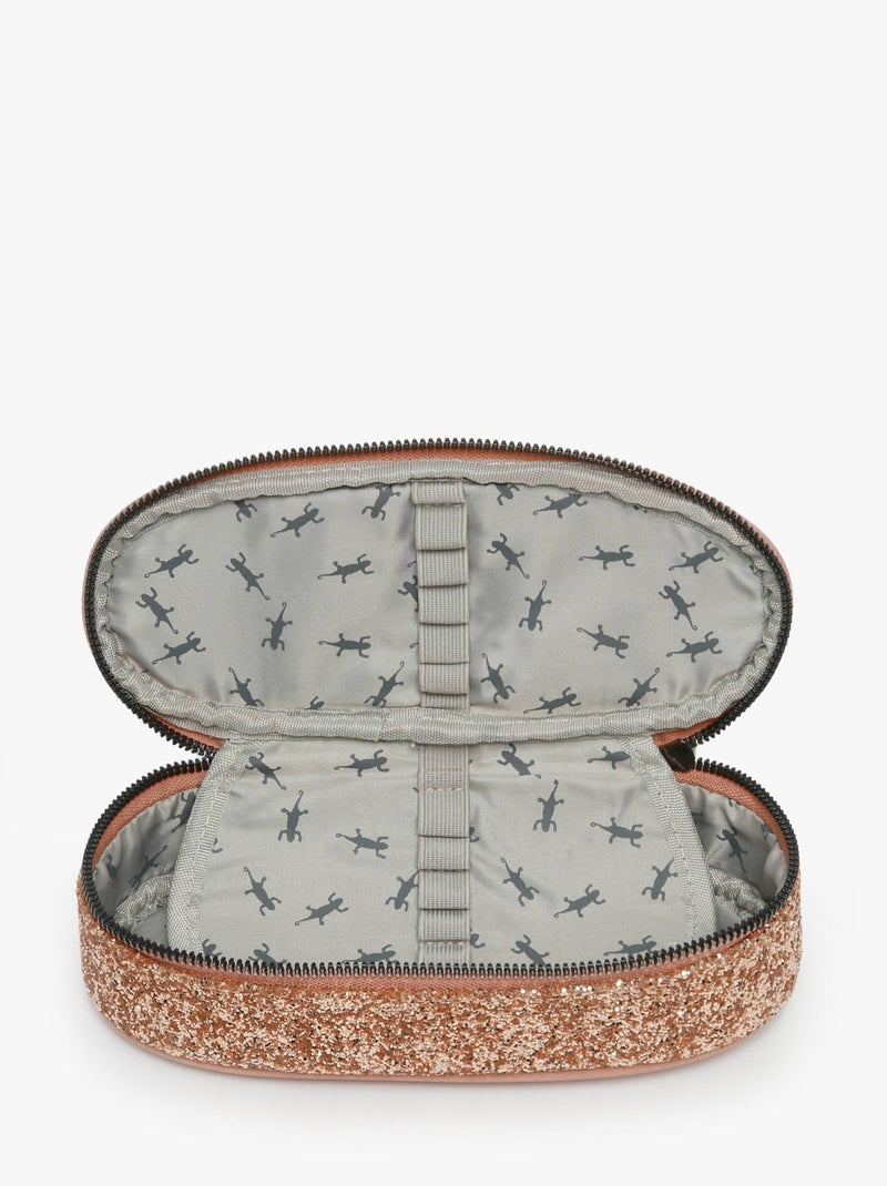 Trousse école 22cm avec 1 compartiment Caméléon Vintage Fantasy Rose bonbon - Kiabi