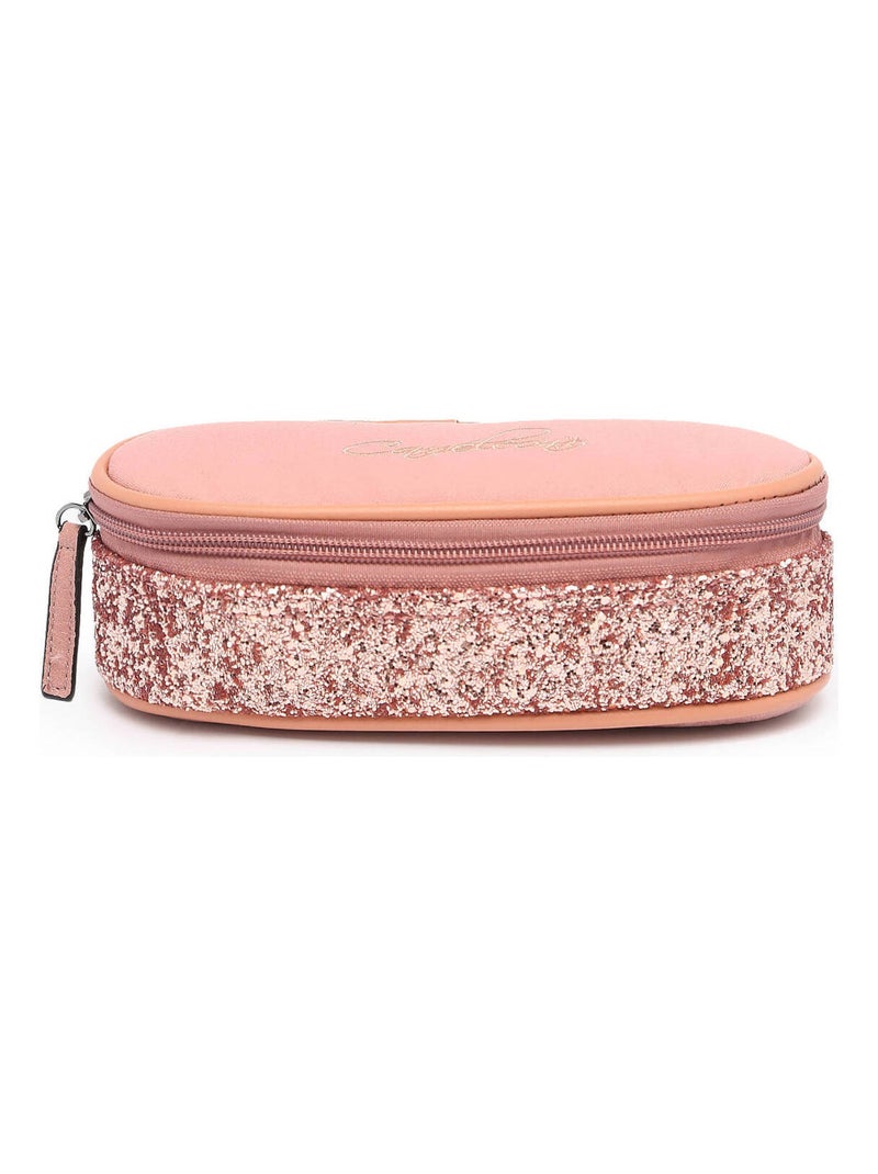 Trousse école 22cm avec 1 compartiment Caméléon Vintage Fantasy Rose bonbon - Kiabi